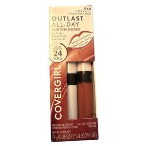 CoverGirl Outlast All-Day Custom Nudes 940 Deep Cool Lip Color & Topcoat